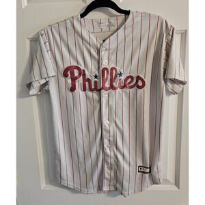 Phillies Youth Jersey Genuine Merchandise Size Large *READ* MLB Baseball